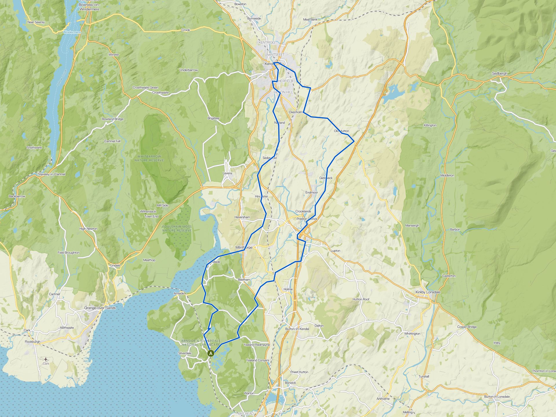 The best cycling routes in Gait Barrows National Nature Reserve | Komoot